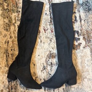 Steve Madden Black Over the Knee Boots